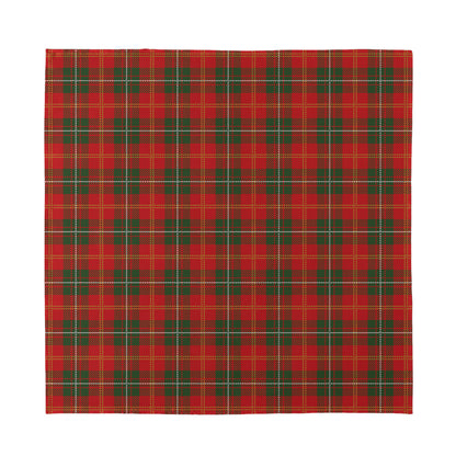 Christmas Scottish Tartan Pattern Print Silk Bandana