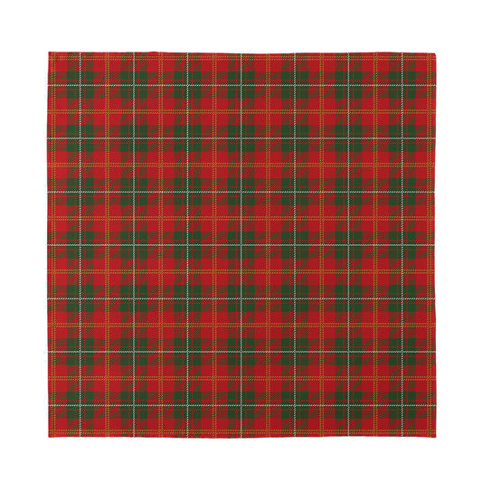 Christmas Scottish Tartan Pattern Print Silk Bandana