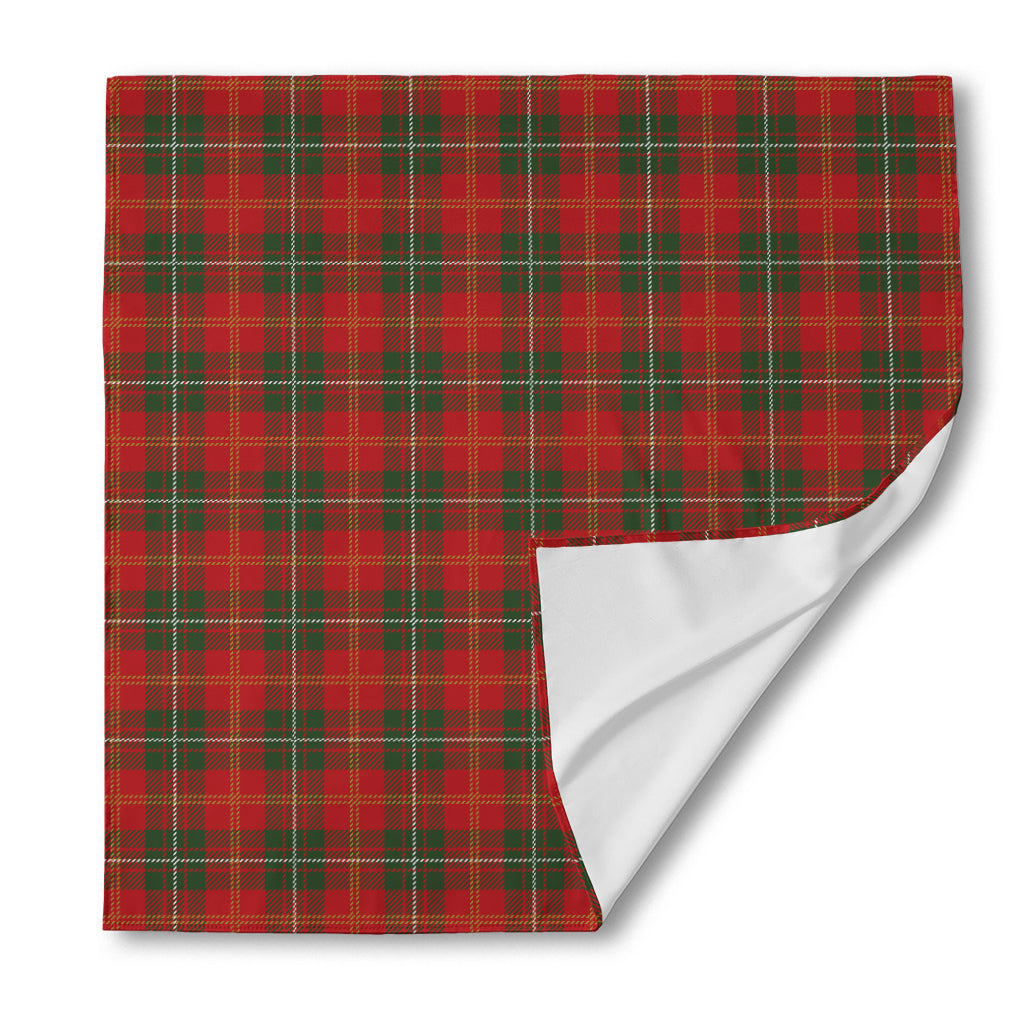 Christmas Scottish Tartan Pattern Print Silk Bandana