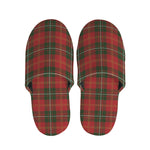 Christmas Scottish Tartan Pattern Print Slippers