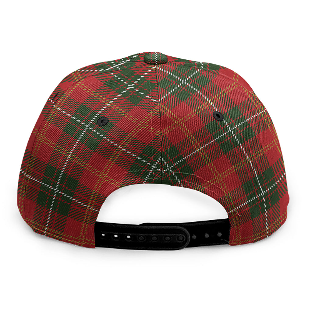Christmas Scottish Tartan Pattern Print Snapback Cap