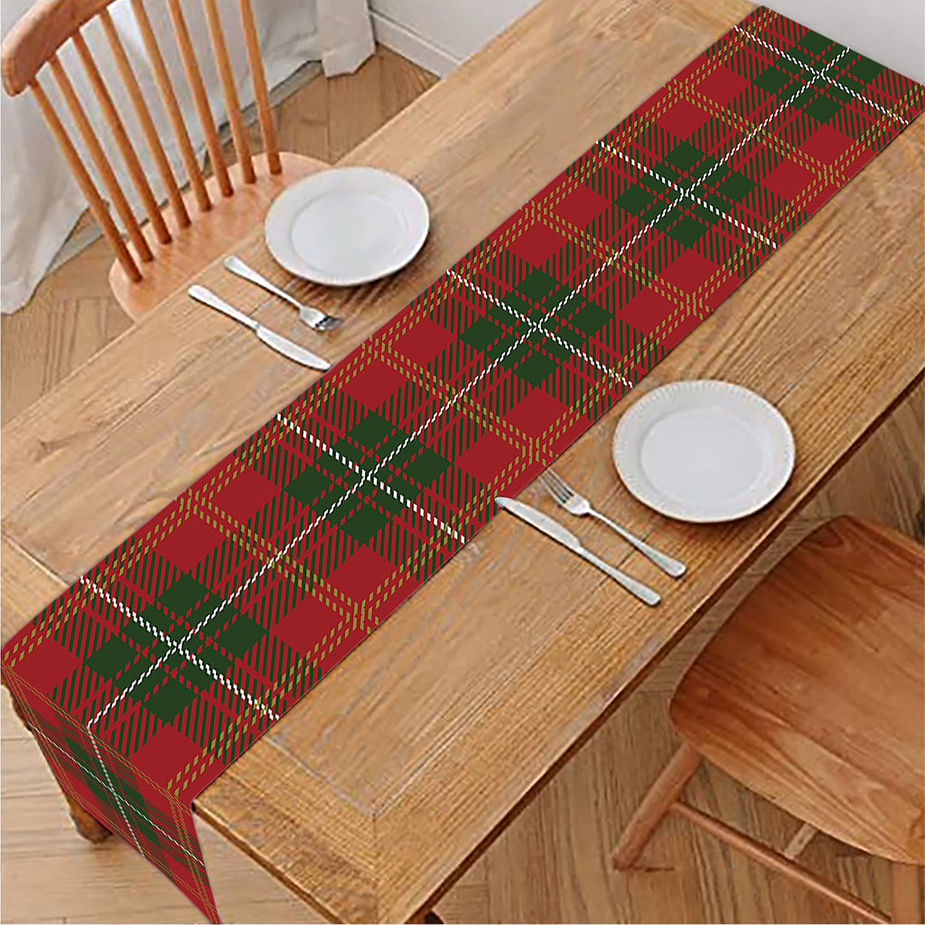 Christmas Scottish Tartan Pattern Print Table Runner
