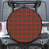 Christmas Scottish Tartan Pattern Print Tire Cover