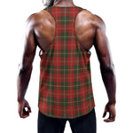 Christmas Scottish Tartan Pattern Print Training Tank Top