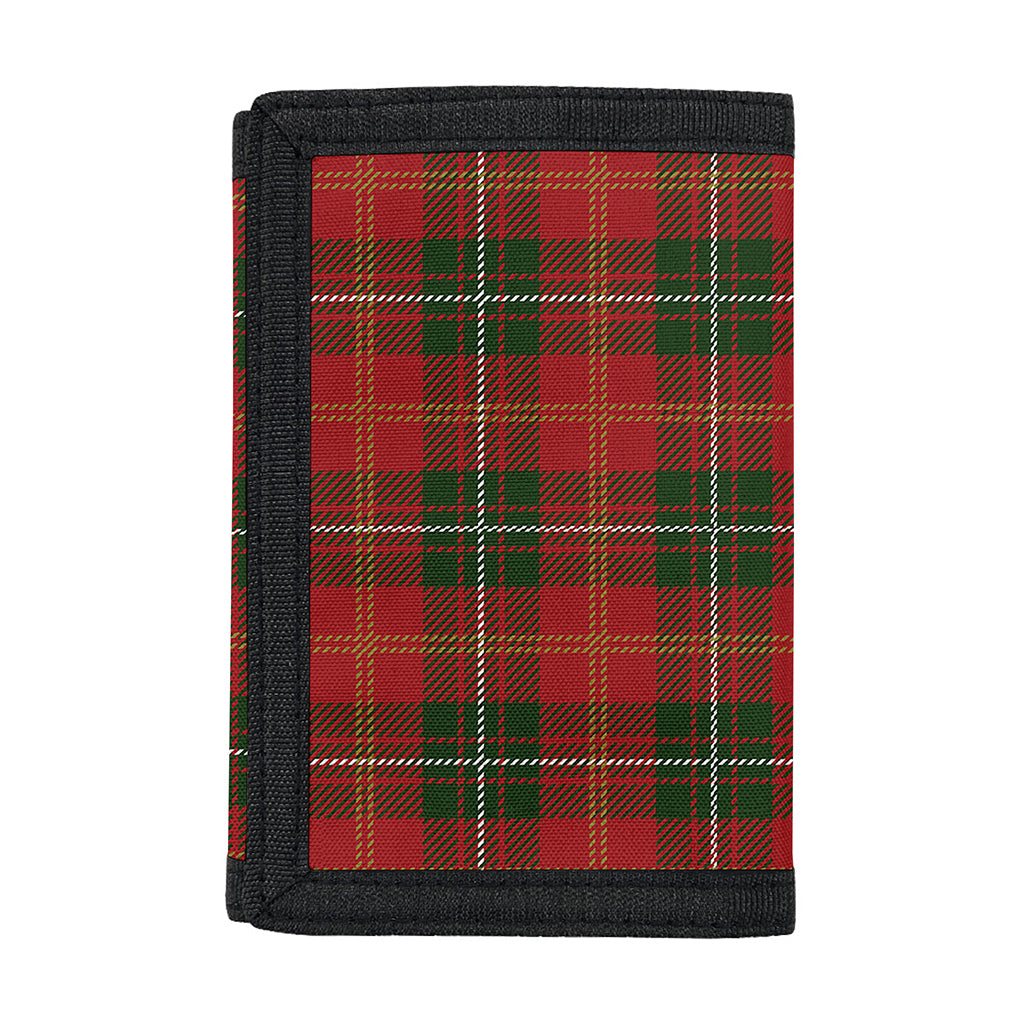 Christmas Scottish Tartan Pattern Print Trifold Wallet