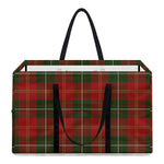 Christmas Scottish Tartan Pattern Print Utility Tote Bag