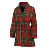 Christmas Scottish Tartan Pattern Print Women's Bathrobe