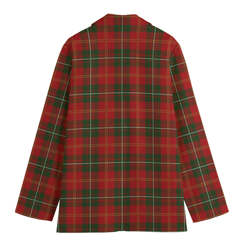 Christmas Scottish Tartan Pattern Print Women's Blazer