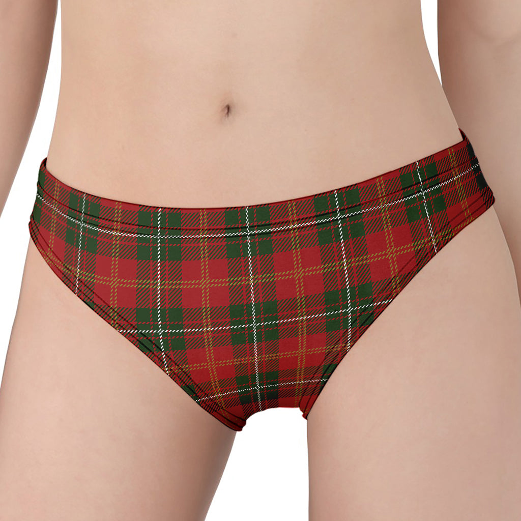 Christmas Scottish Tartan Pattern Print Women's Panties