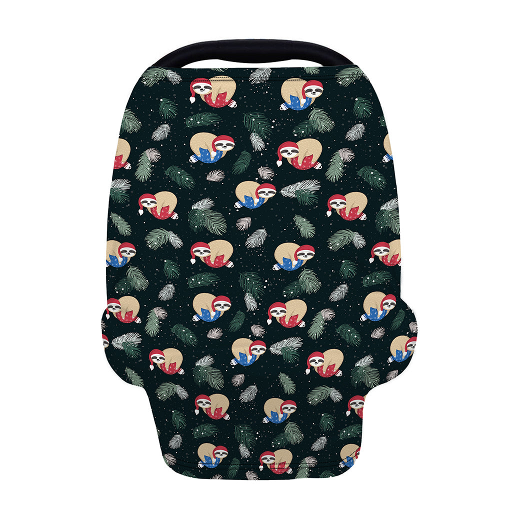 Christmas Sleeping Sloths Pattern Print Baby Seat Cover