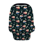 Christmas Sleeping Sloths Pattern Print Baby Seat Cover
