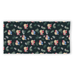 Christmas Sleeping Sloths Pattern Print Beach Towel