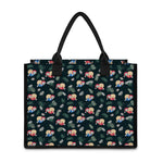 Christmas Sleeping Sloths Pattern Print Canvas Tote Bag