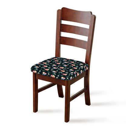 Christmas Sleeping Sloths Pattern Print Chair Cushion Cover