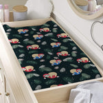 Christmas Sleeping Sloths Pattern Print Changing Pad Cover