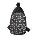 Christmas Sleeping Sloths Pattern Print Sling Bag