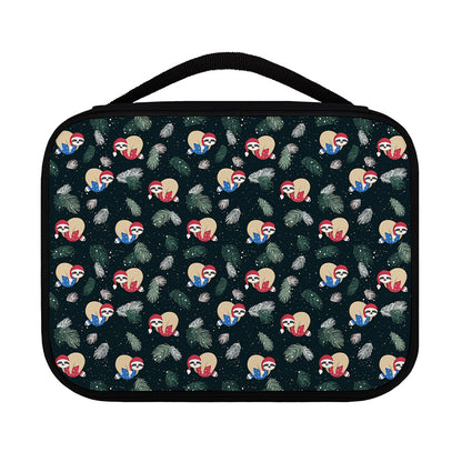 Christmas Sleeping Sloths Pattern Print Classic Bible Case
