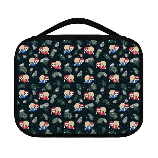 Christmas Sleeping Sloths Pattern Print Classic Bible Case