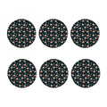 Christmas Sleeping Sloths Pattern Print Coaster Set