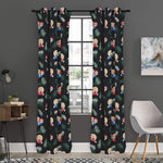 Christmas Sleeping Sloths Pattern Print Curtain