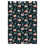 Christmas Sleeping Sloths Pattern Print Curtain