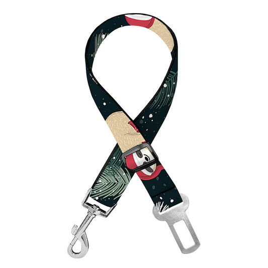 Christmas Sleeping Sloths Pattern Print Dog Seat Belt