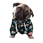 Christmas Sleeping Sloths Pattern Print Dog Zip Up Hoodie