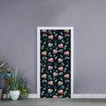 Christmas Sleeping Sloths Pattern Print Door Sticker