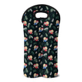 Christmas Sleeping Sloths Pattern Print Double Neoprene Wine Tote
