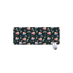 Christmas Sleeping Sloths Pattern Print Extended Mouse Pad