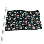 Christmas Sleeping Sloths Pattern Print Flag