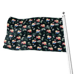 Christmas Sleeping Sloths Pattern Print Flag