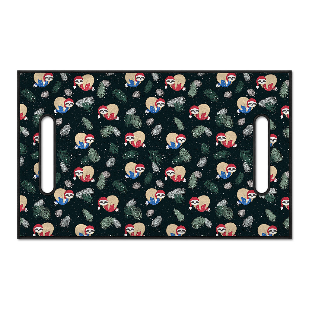 Christmas Sleeping Sloths Pattern Print Golf Cart Seat Cover