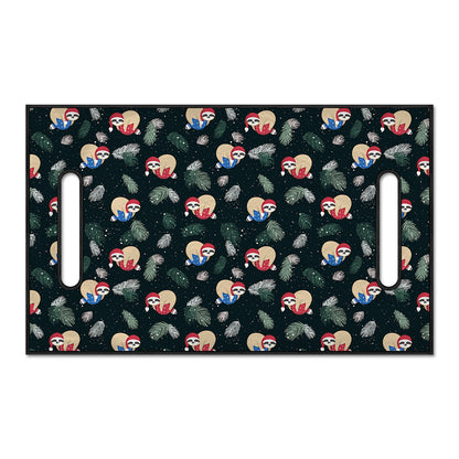 Christmas Sleeping Sloths Pattern Print Golf Cart Seat Cover