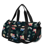 Christmas Sleeping Sloths Pattern Print Gym Bag