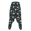 Christmas Sleeping Sloths Pattern Print Hammer Pants