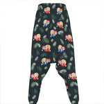 Christmas Sleeping Sloths Pattern Print Hammer Pants