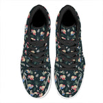 Christmas Sleeping Sloths Pattern Print High Top Leather Sneakers