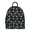 Christmas Sleeping Sloths Pattern Print Leather Backpack