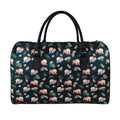 Christmas Sleeping Sloths Pattern Print Leather Duffel Bag