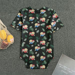 Christmas Sleeping Sloths Pattern Print Men's Bodysuit