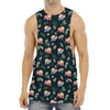 Christmas Sleeping Sloths Pattern Print Men's Muscle Tank Top