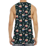 Christmas Sleeping Sloths Pattern Print Men's Muscle Tank Top