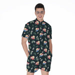 Christmas Sleeping Sloths Pattern Print Men's Rompers