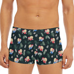 Christmas Sleeping Sloths Pattern Print Men's Short Boxer Briefs