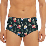 Christmas Sleeping Sloths Pattern Print Men's Triangle Swim Briefs