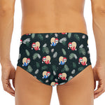 Christmas Sleeping Sloths Pattern Print Men's Triangle Swim Briefs