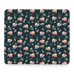 Christmas Sleeping Sloths Pattern Print Mouse Pad