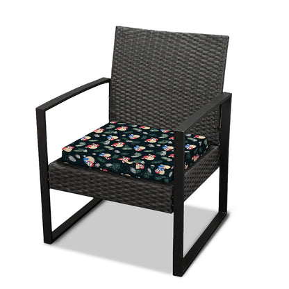 Christmas Sleeping Sloths Pattern Print Outdoor Seat Cushion Cover