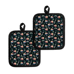 Christmas Sleeping Sloths Pattern Print Pot Holders